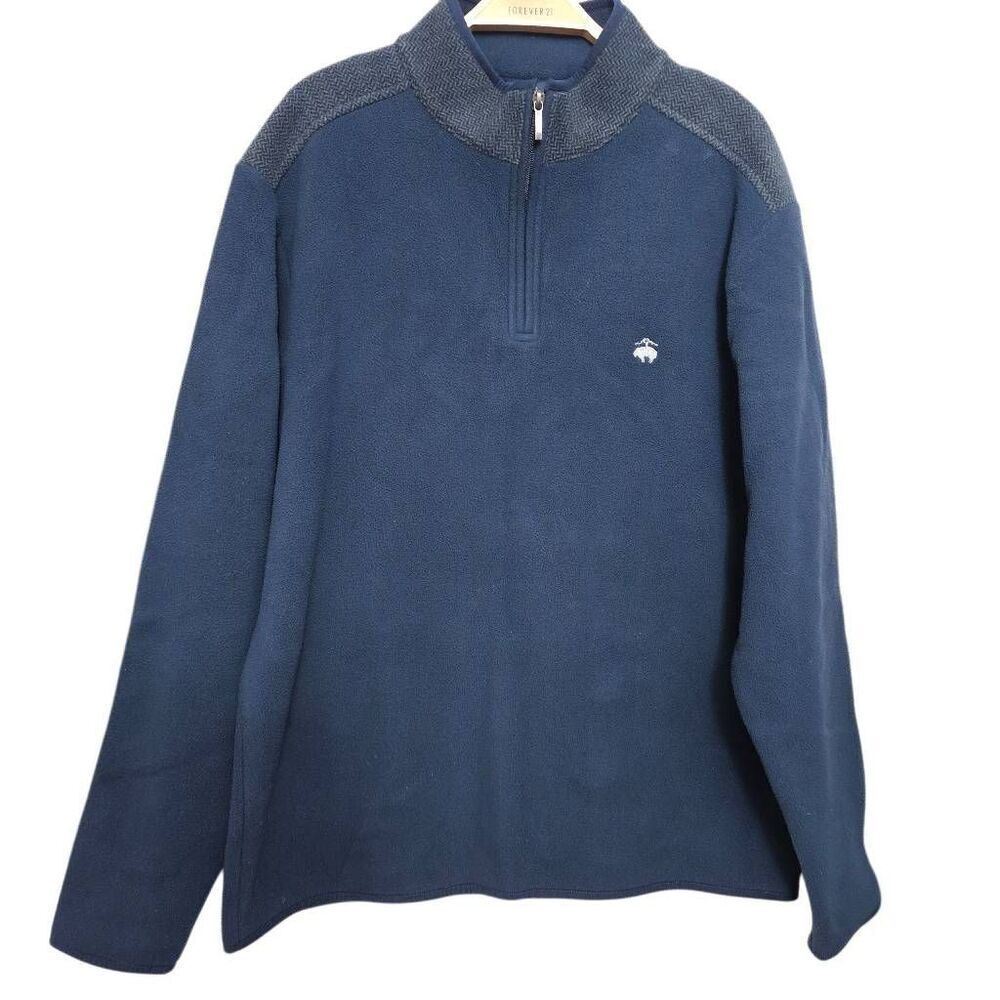 Brooks Brothers fleece light weight quarter zip sweater for men